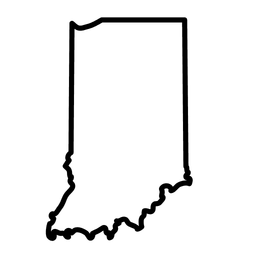 Indiana state outline